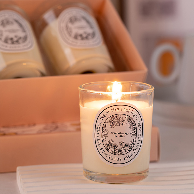 Manufacturer Wholesale Luxury Glass Scented Soy Candles Set For Home Decoration Manufacturer Wholesale Luxury Glass Scented Soy Candles Set For Home Decoration